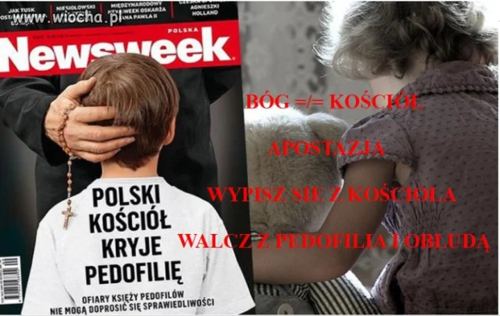 Nie popieraj obłudnego kościoła, wypisz się !!!