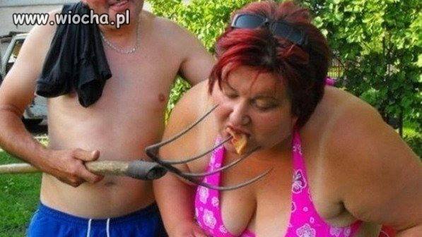 Pani trochę zgłodniała..
