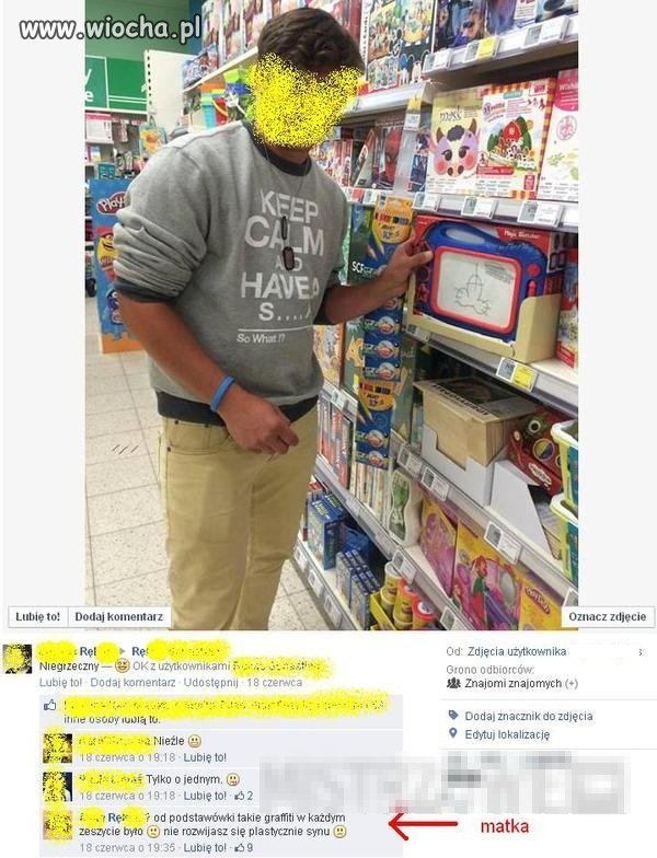 Taki duży a umysłowo w podstawówce siedzi 