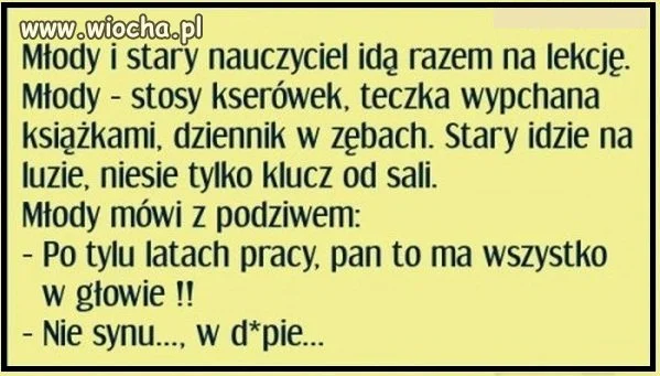 Młody i stary nauczyciel