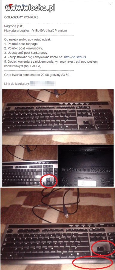 Konkurs na FB