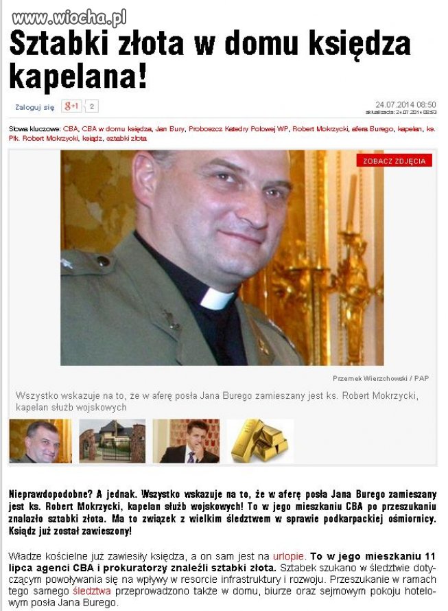 Chcieli udupić Burego a wpadł Duchowny 
