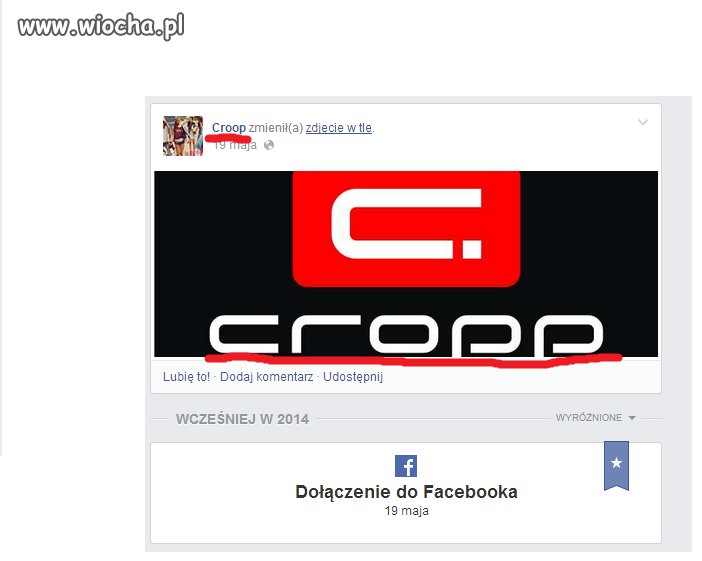 Założyć fanpage i źle napisać nazwę firmy...