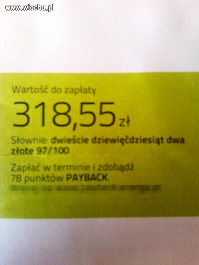 Rachunek za prąd