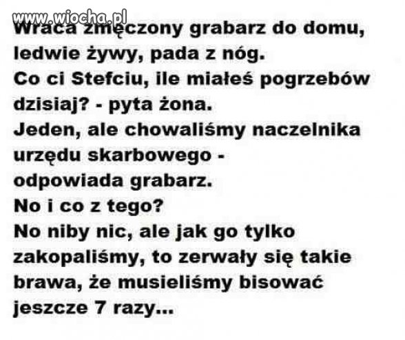 Z życia grabarza 