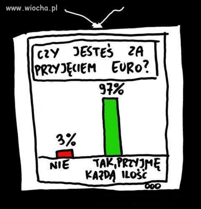 Jesteś za przyjęciem euro?
