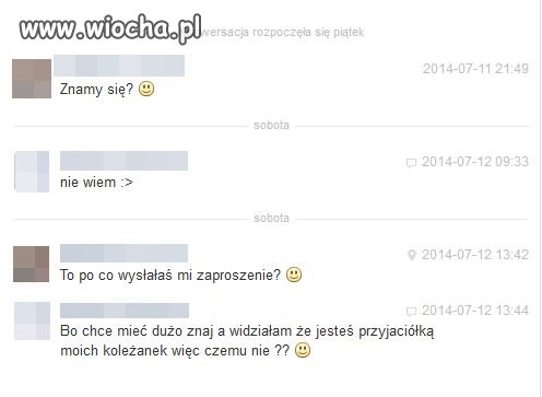 Zaproszenie na facebooku
