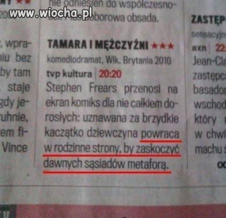 Komedio-dramatyczny spoiler 