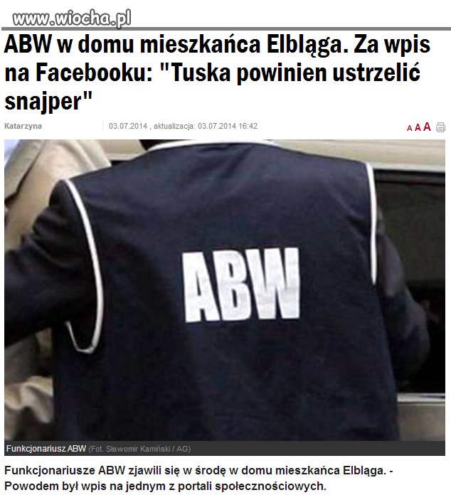 Wolność słowa ... w wolnym kraju...