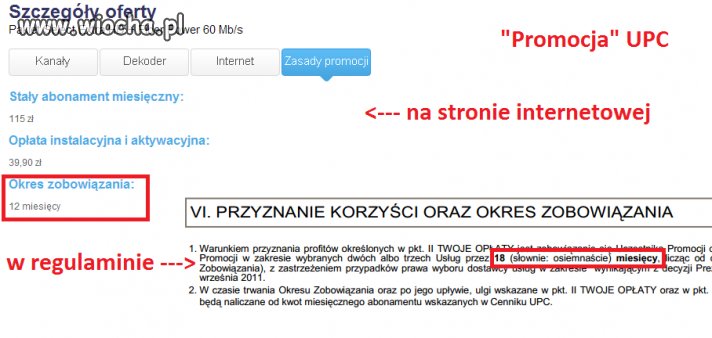 "Promocja" od UPC