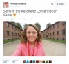 Nastolatka robi sobie selfie w Auschwitz!