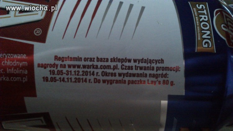I wygraj chipsy 15.11 to i tak ich nie dostaniesz