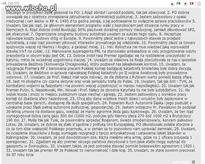 Dlaczego kocham PO