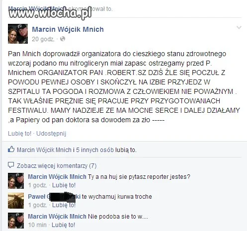 Mnichowi juą się chyba do końca poprzestawiało