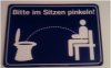 Proszę sikać na siedząco !