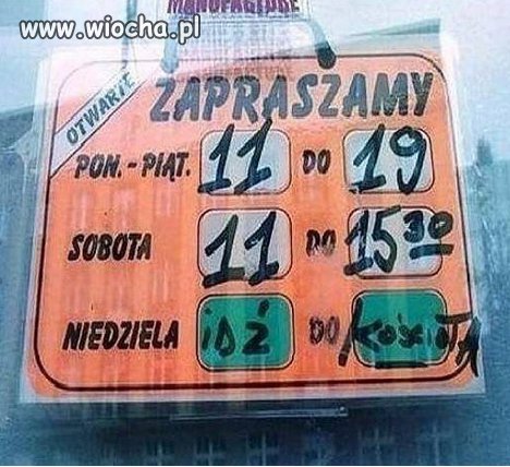 Na Szybie w pewnym sklepie...