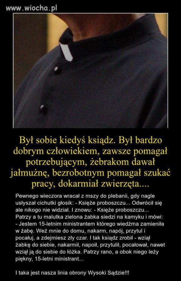 Pozwolę sobie dodać małą bajeczkę 