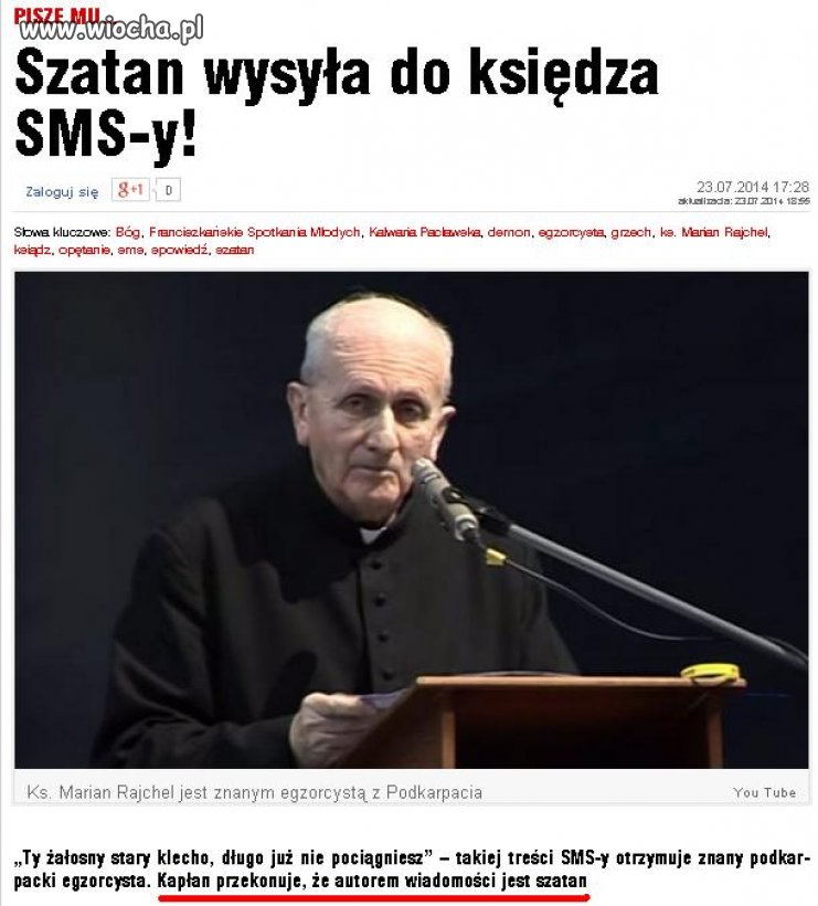 Szatan wysyła SMS-y