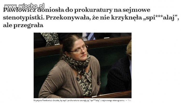 Zero kultury i zero honoru...