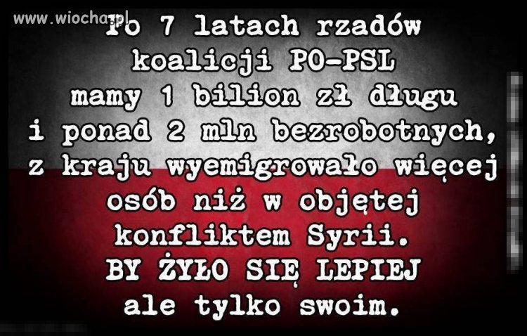 By żyło się lepiej...