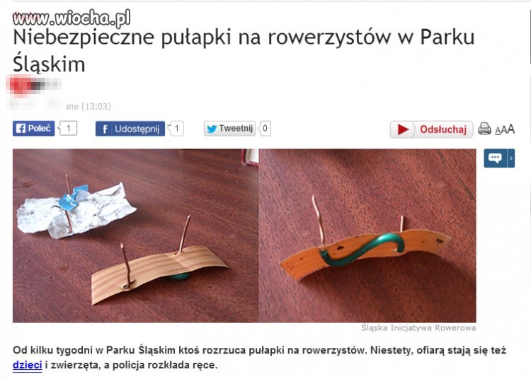 Pułapki w Parku Śląskim