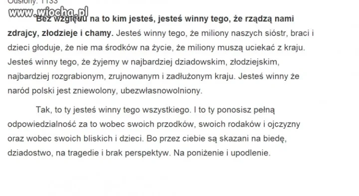 Moja wina , Twoja też !!!