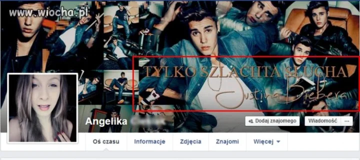 Tylko szlachta słucha Justina Biebera