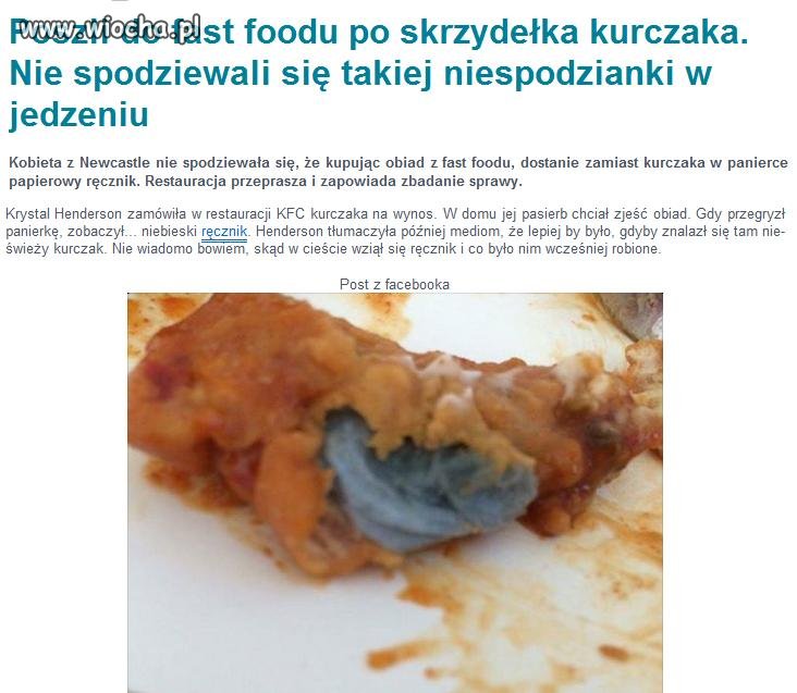 Dlaczego lepiej unikać "fast foodów" ?