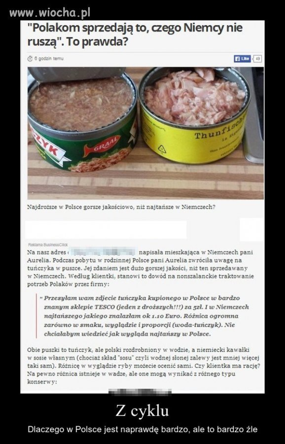 Tak traktują Nas producenci żywności.