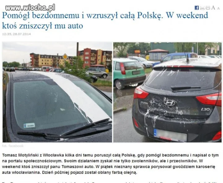 Pomógł bezdomnemu