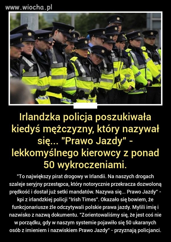 Jesteśmy w końcu w czymś mistrzami...