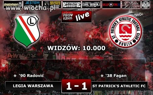Legia  zremisowała z pól amatorską drużyną z...