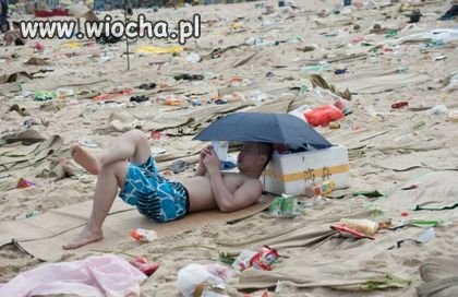Plażing w śmiecingu...