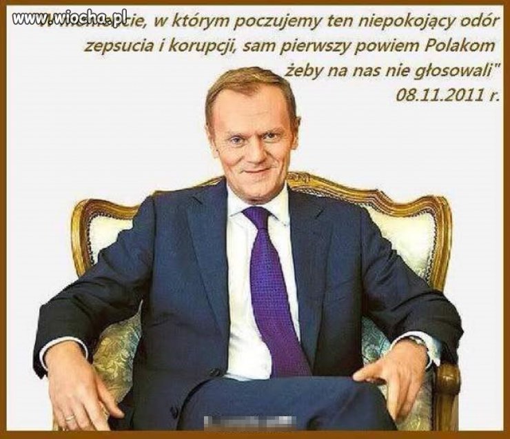 Cytat mistrza hipokryzji.