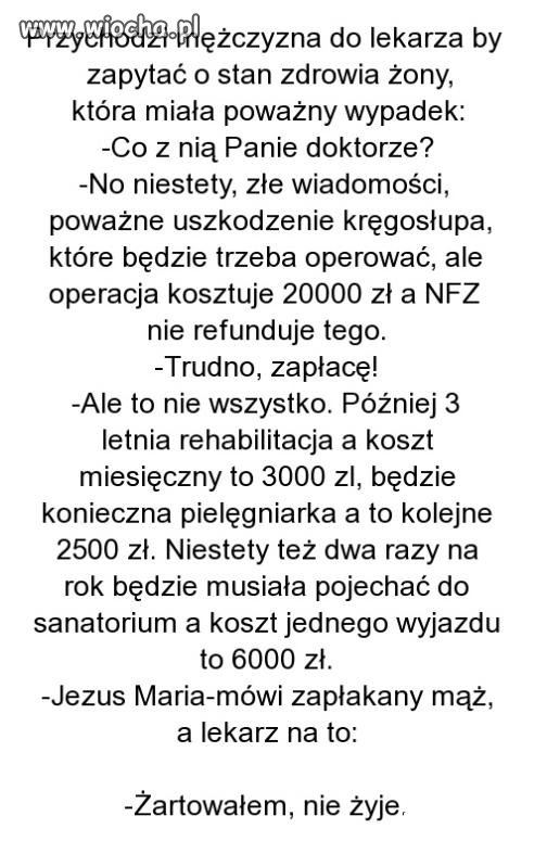 Lekarski "żarcik"