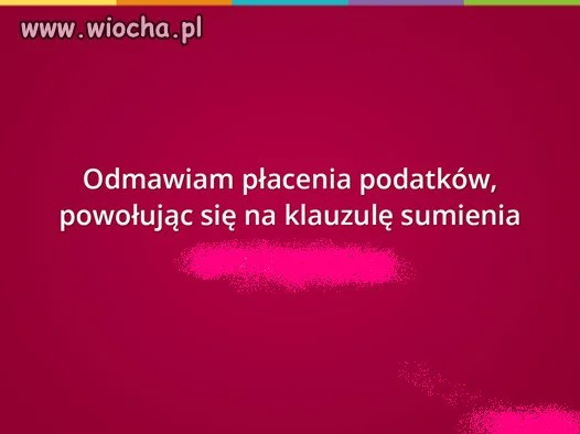 Wiocha czy nie...
