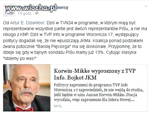 Po pierwsze - Wolne Media a nie prywatny dom