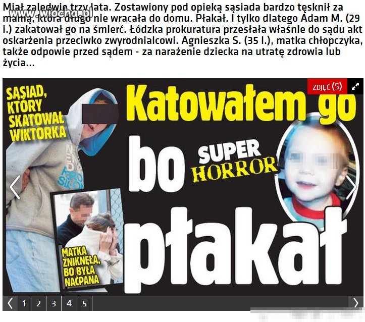 Jakim trzeba być zwyrodnialcem