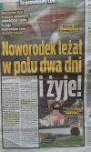 Kolejna tragedia ledwo narodzonego dziecka.