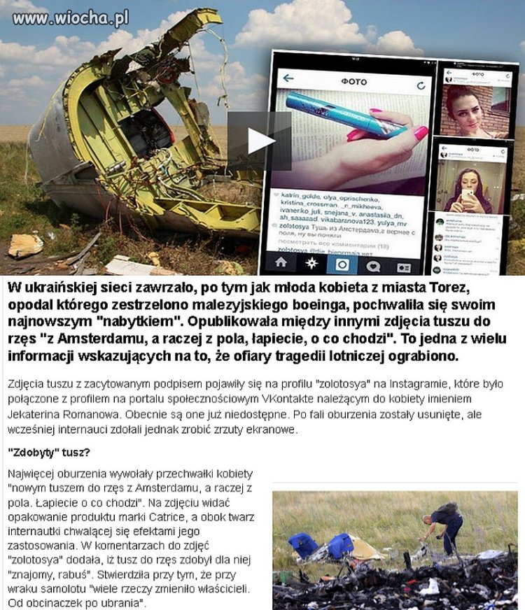 Pochwaliła się w internecie, że okradła zwłoki