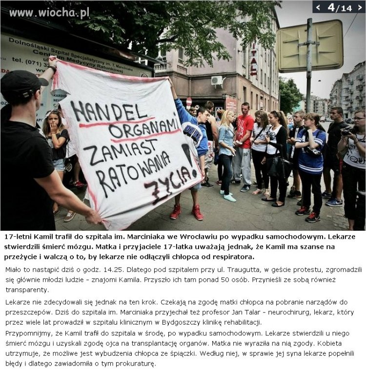 Chłopak niestety nie żyje