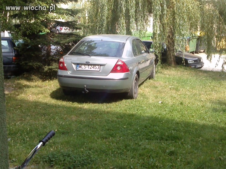 Mistrz parkowania po buracku.
