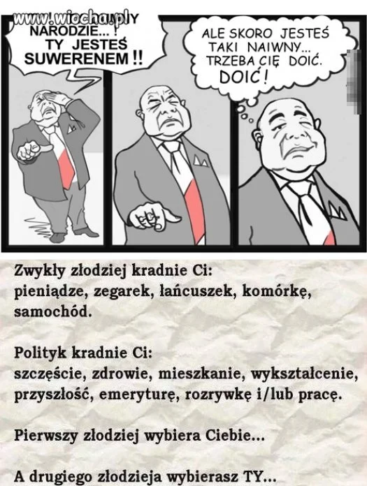 Typowy polityk...