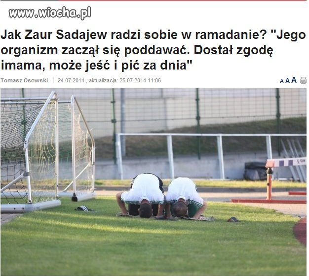 Ramadan wśród piłkarzy...