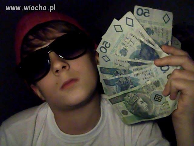 Czternastolatek lansujący się na kase na fb.