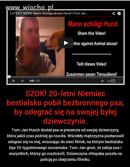 Mam nadzieję, że odpowie za to co zrobił.