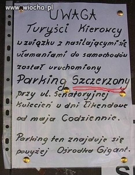 Parking Szczerzony