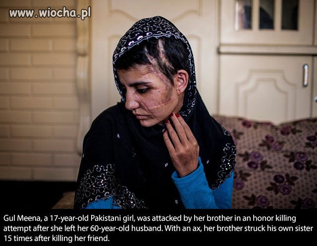 Pakistanka zaatakowana siekierą przez brata