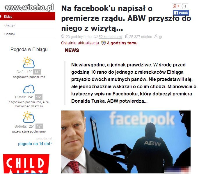 Już nawet nie można wyrazić swojej opinii 