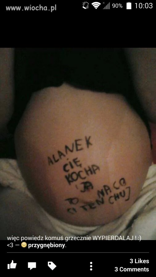 17 letnia ciężarna na fb